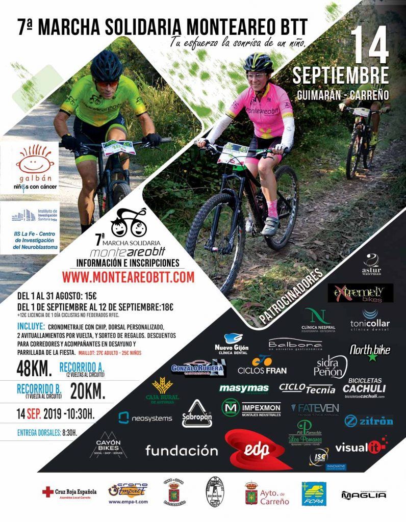 Cartel Marcha Solidaria Monteareo BTT